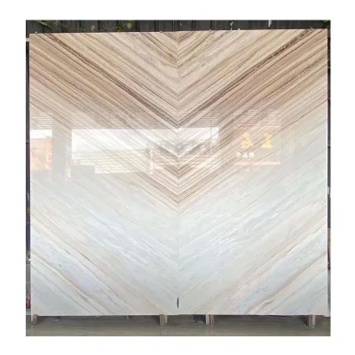Pure White Italian Polished Palissandro Marble Big Slab with Vein Modern Design for Hotel Use Any Cutting Size