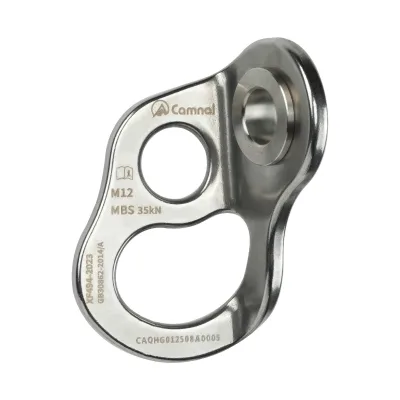 Camnel CAQHG01 316L Stainless Steel M12 Rotating Double-Loop Anchor Plate Detachable Climbing Construction High-Altitude Work