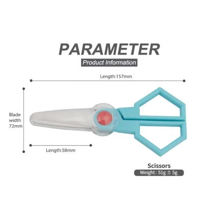 New Design Rustproof Kitchen Ceramic Scissors Baby f Baby Food Supplement Scissors Anti-Cutting Hand Strap Storage Box