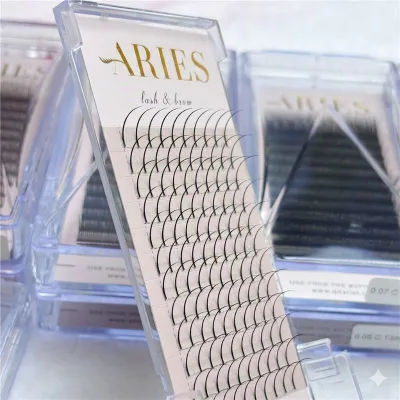 OEM Lash Spikes I Shaped Eyelash Extension Lash Tray 8-15mm Spikes Promade Fan Hand Mink Pre Made Fans Spikes Wispy Lash