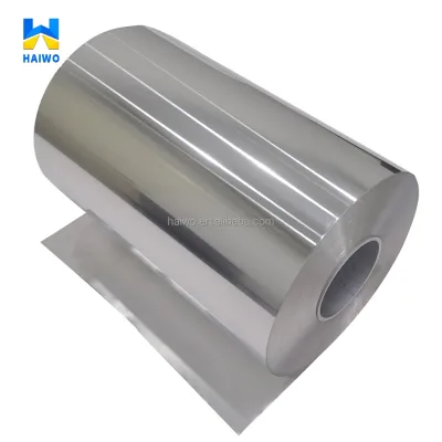 H22 H24 H26 H19 Temper PE/PET 11 Micron 10 Micron 8011 Food Grade Silver Kitchen Aluminum Foil With Paper
