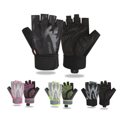 Sports Gloves Gym Fitness Non Slip Training Workout Bodybuilding Pilates Sports Half Finger Hand Protector
