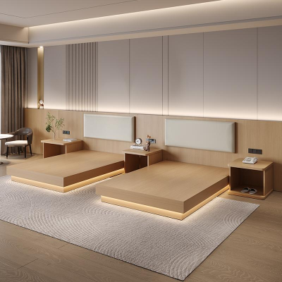 Modern Design Albergue Juvenil Hotel Suite Room with Double Standard Bed 1 Muebles De Cama De Apartamento for Bedroom