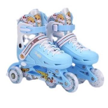 New Color-matching Children's and Adult Beginner Double-buckle Adjustable Full-LED Roller Skates for Wholesale