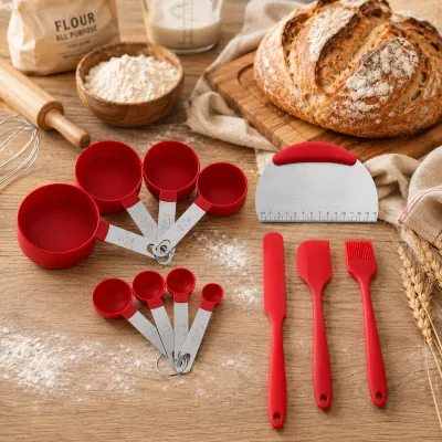 6PCS Professional Baking Tool Set | Food Grade Pastry Cutters & Scraper with Silicon Accessories