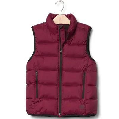 Winter Casual Sports Jacket for Boys Large Size British Simple Design Versatile Cross-Border Vest Style for Children