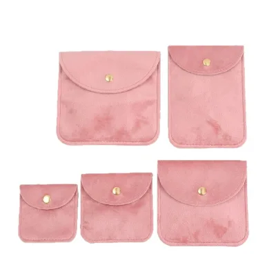 Custom logo Velvet Jewelry Bag Ring Necklace Accessory Packaging Bag Mini Pouch Accessory Storage Bag