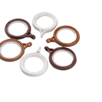 IKSUN Curtain Rod Accessories Plastic Curtain Ring for Curtain Rod
