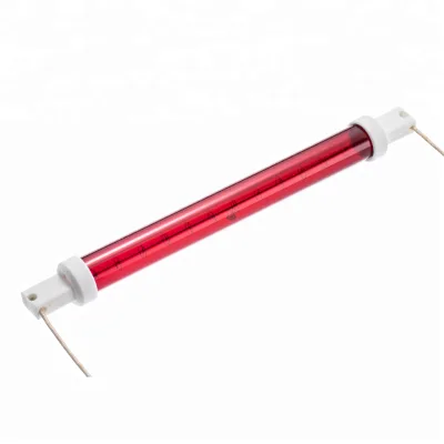 SK15T Ruby Half Plating White Tubular Tube Halogen Infrared Heater Lamp