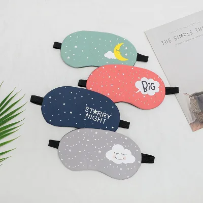 2024 Eye Mask Good Night Design Sleepingmask, Sleeping Eye Cover Mask,sleeping Mask With Clouds and Moon Printing