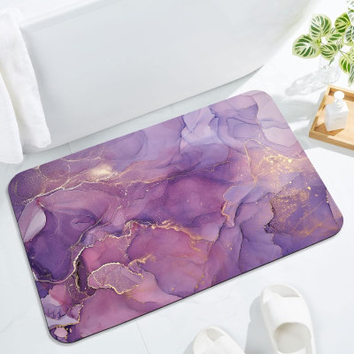 Modern Luxury Anti-Slip Bath Mat Carpet Custom Shape Washable Bath Rug for Home or Hotel Use