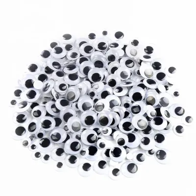 Wiggly Moving Eyes Black Plastic Craft Google Eyes 10mm Diameter Google Eyes Self Adhesive