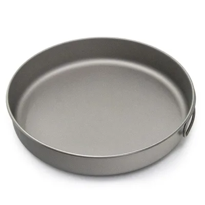 Ultralight Titanium Frypan Outdoor Camping Hiking Picnic Cooking Frying Pan