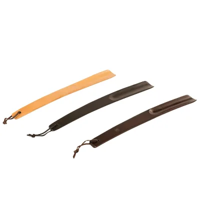EASTON Hotel Guest Room Long Handle Wooden Luxury Square Head Hanging Strap 38cm Shoe Horn with Hanging Strap