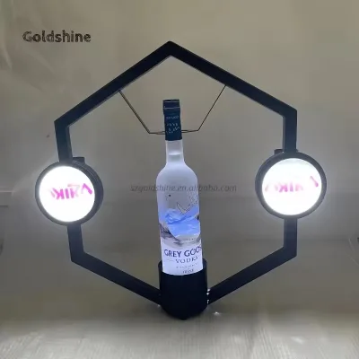 Akli LED Wine Bottle Display Holder Premium for Champagne Glory Service for Party Christmas Halloween Decorations for Bar