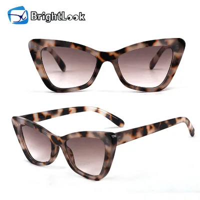 Fashion High Quality Eyewear Cat Eye Vintage Eco Friendly Logo Custom Luxury Custom Smart Sunglasses