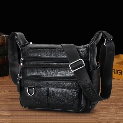 New-style Men's Genuine Leather Crossbody Shoulder Bag-Business Casual First-Layer Design Model 2603 Spring 2026