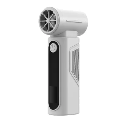 High Speed 90000 RPM Handheld Turbo Fan LED Digital Display 3 Wind Speed Adjustable Rechargeable 2000mAh Powerful Cooling PC PC
