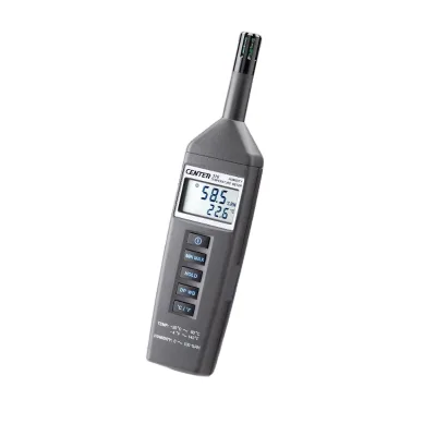 Industrial Electronic Humidity Temperature Meter with Dew Point and Wet Bulb CENTER 316 ABS Material 1 Year Warranty