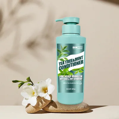 Custom Fragrant Hair Conditioner for Women Repairing Care Ecokos Tea Tree&Mint Conditioner 385Ml