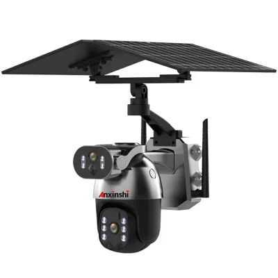 4G UBox Low-power Solar Battaery PTZ Linkage Camera with Bracket AI Humanoid Automatic Tracking Push Speed Push Within 1S
