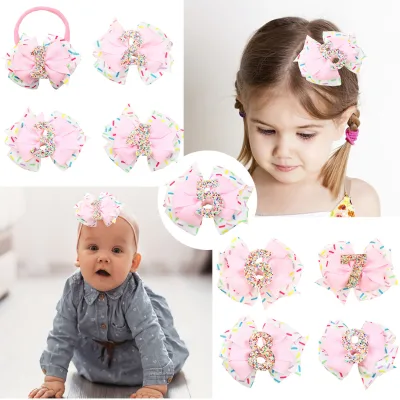 Baby Happy Birthday Headband for Baby Custom 1/2/3/4/5/6/7/8/9 Year Old Girls Boutique Birthday Headband Kids Hair Accessories