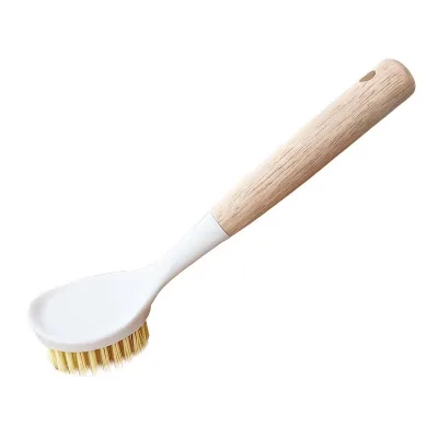 Wholesale Kitchen Pot Brush, Household Dishwashing Tool, Wooden Handle Pot Brush, Oil Free Brush, Kitchen Cleaning Brush