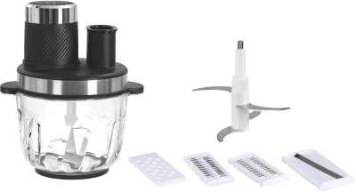 Kitchen Multifunctional Electric Food Chopper Grinder Cutter Slicer 2L-6L Stainless Steel Bowl Household French Language Support