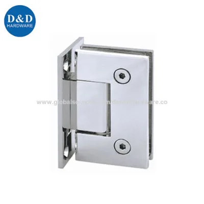 China supplier Glass door fittings brass 90 degree adjustable 25 degree stainless steel Glass shower hinge for bathroom