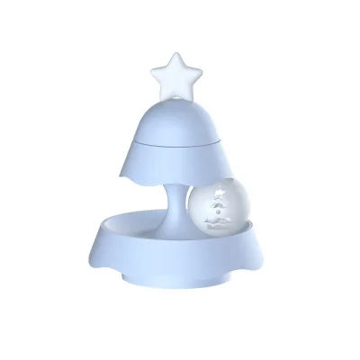 Christmas Tree Cat Toy Track Cat Turntable Self-Entertainment Teaser Toy Light-Up Ball Catnip Ball Pet Supplies