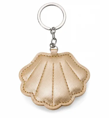 Seashell Alloy Keychain Ocean Style Bag Charm with Lanyard Car Bag Pendant Accessories Silk Screen Printing