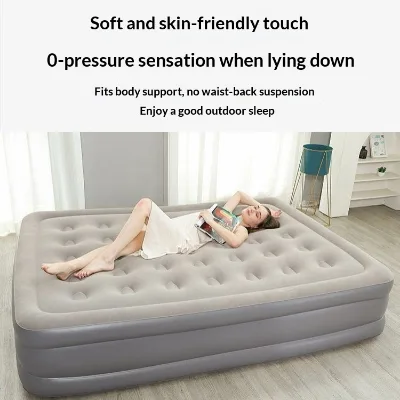 Built-in Foot-pump Blow up Furniture Set king Size air Inflatable Bed Mattress R