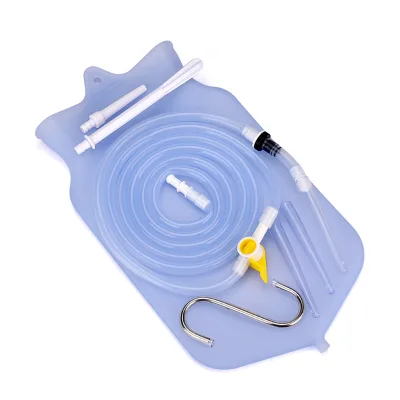 Reusable Healthcare Supply Kit Cheap Silicone Water Douche for Anal Vagina Cleaning Colon Irrigator with Enema Bag