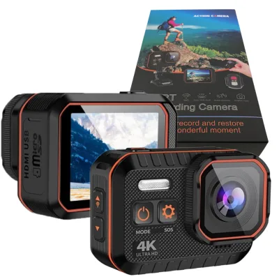 Temu Supplier Wholesale Action Camera 4K HD With Remote Control Screen Waterproof Sport Camera Drive Recorder Sports DV