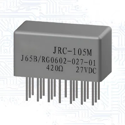 Crystal Can Relays Shock Resistant and Hermetically sealed FRJRC-105M Type 20 Pins 1a 28v for Aerospace Communication Equipment