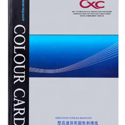 Computer Embroidery Thread Color Card 120d/2 Polyester Embroidery Thread Color Card