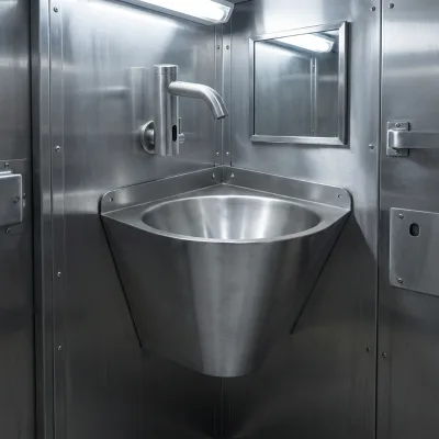 Hot-selling 304 Stainless Steel Washbasin Small Corner Washbasin Long-term rust and Corrosion Resistance.