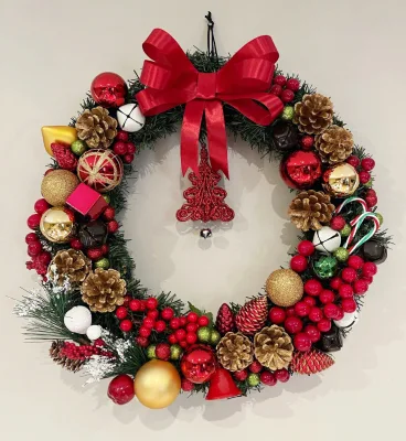 Varisized Metal Flat Wire Xmas Wreath Rings Supplies Online for Making Christmas Wreaths