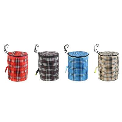 Cheap Best Selling Waterproof Canvas Bicycle Basket Folding Bike Basket with Cap