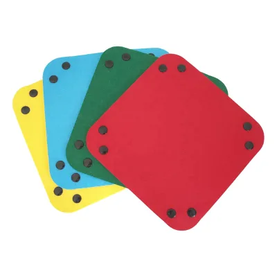 Mini Felt Table Sorting Storage Tray with Button for Bathroom or Living Room Sundries Organization