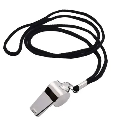 Professional Football and Basketball Referee Training Whistle with Lanyard Outdoor Survival Sports Whistle