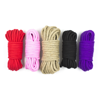 Delove Sex Restraints BDSM Bondage Adjustable 10 Meter Rope Sex Toys Cotton Ropes Wrist Cuffs Adult SM Game for Women