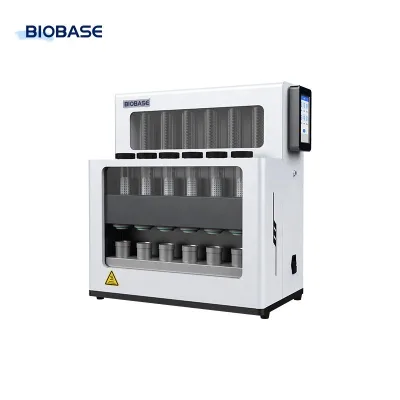 BIOBASE Fat Analyzer Factory 6pcs/batch 5~300°C Table Top Fully Automatic Fat Analyzer for Laboratory