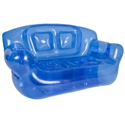 Wholesale Transparent Leisure Couch Adult Double Lounge Inflatable Sofa for Living Room Furniture