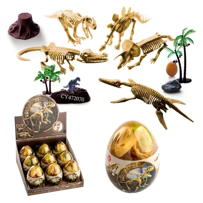 Hot Selling DIY Toys 5 Styles Dinosaur Egg Fossil Digging Kit Skeleton Archaeology Excavation Educational Toys for Kids