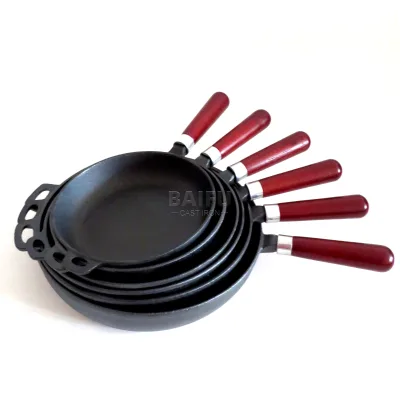 Hot Sale Cookware Set for Home Cooking Cast Iron Pre-seasoned Fry Pan
