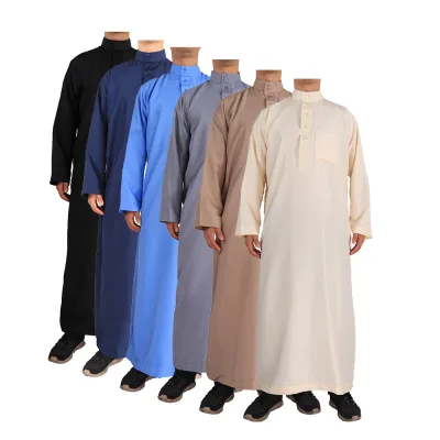 Muslim Men's Robe Arabic Big Robe Men's Robe Factory Wholesale