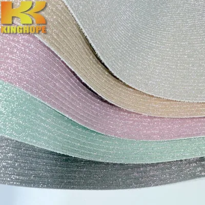PU Fabric Cuero Sintetico Glitter Light Spring Warm Colorful Casual Shoes Handbag Wallets