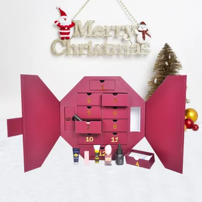 Custom Magnet Gift Set Coated Paper Advent Calendar with Foil Specifications for Stamping Print Crafts Gift Boxes