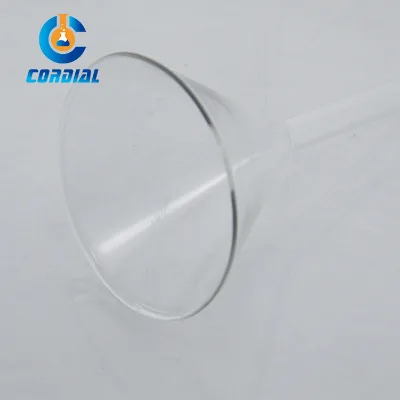 Cordial Clear Borosilicate 3.3 High Precision Glass Funnel for Laboratory Use